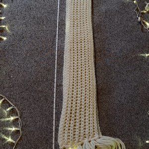White Knit Scarf